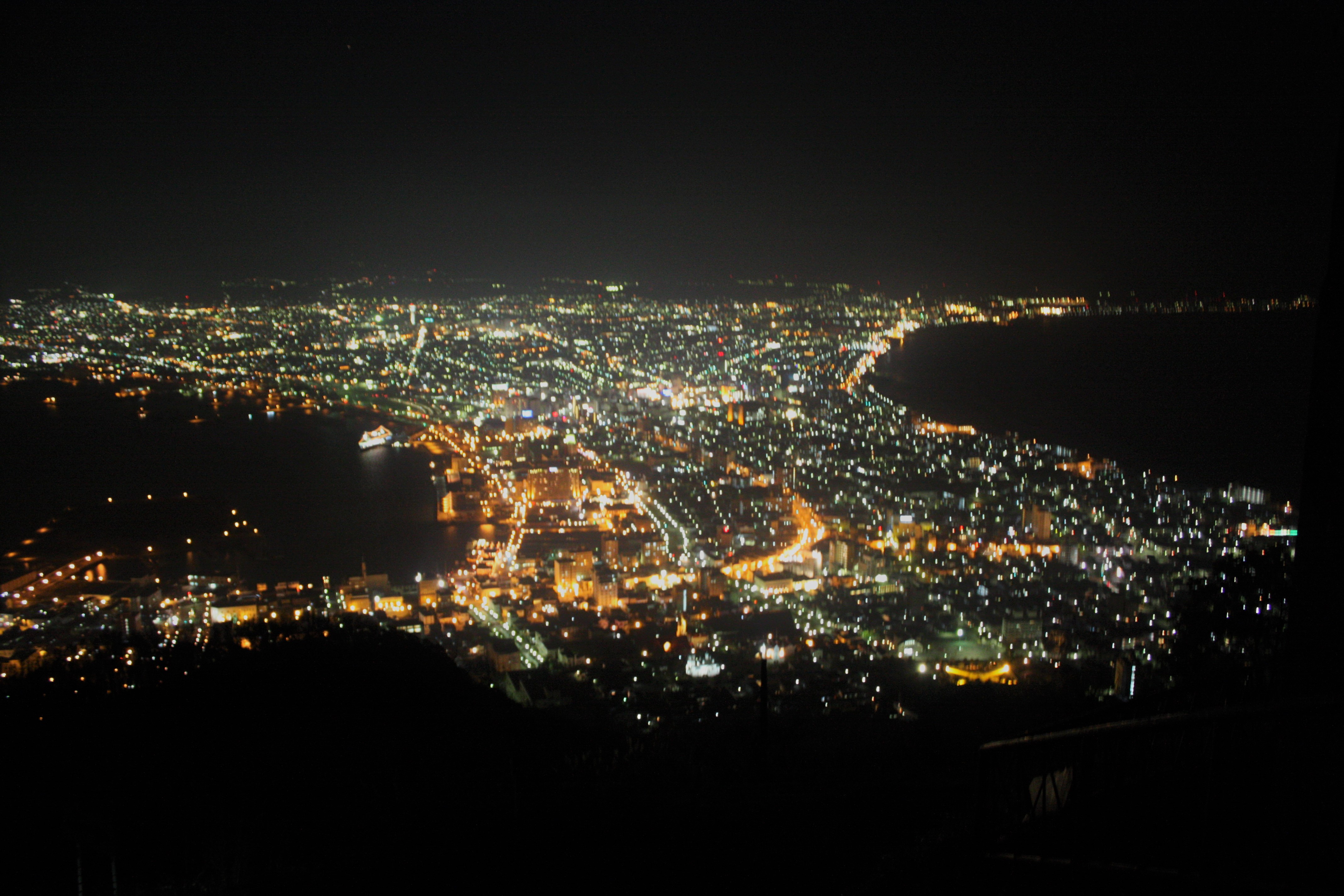 山から見える夜景